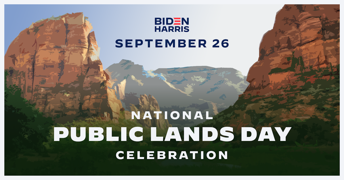 National Public Lands Day Celebration · Joe Biden for President